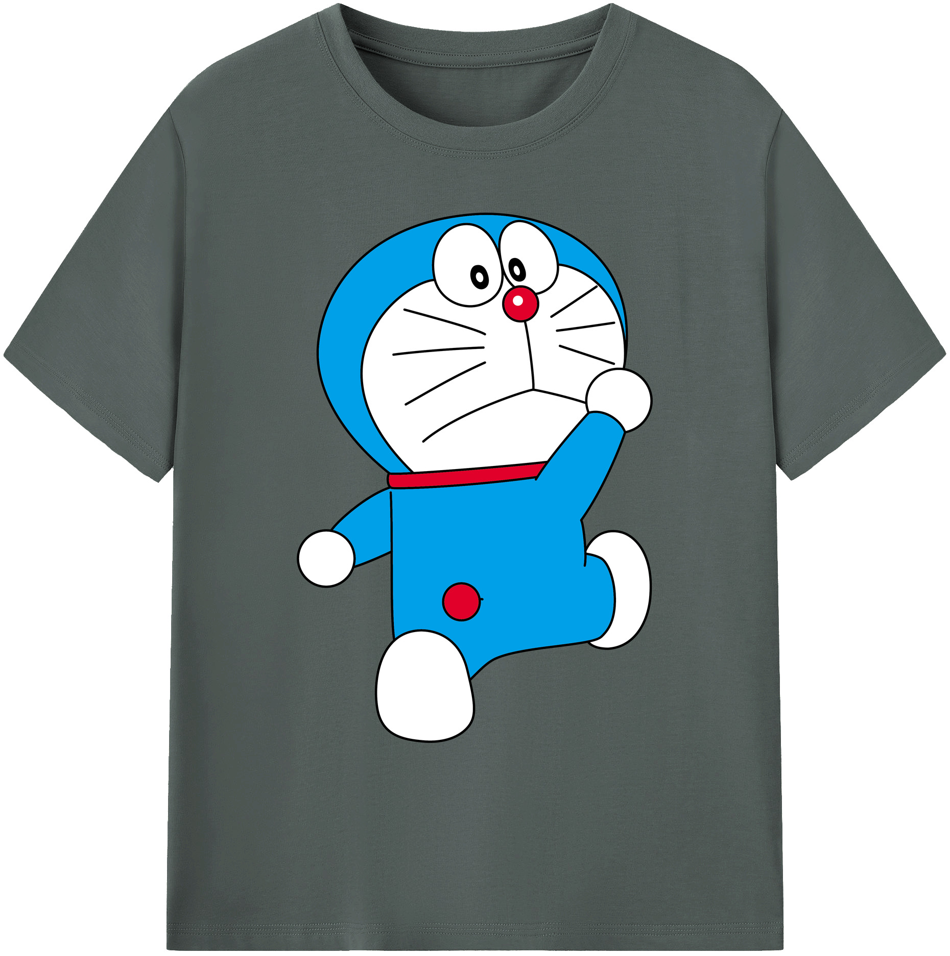 （画像用） ドラえもん Doraemon 綿100％ メンズ半袖Tシャツ｜肌触りやわらか＆通気性